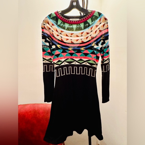 Anthropologie Aldomartins Lucerne Multicolor Sweater Dress Size XS - Picture 3 of 16